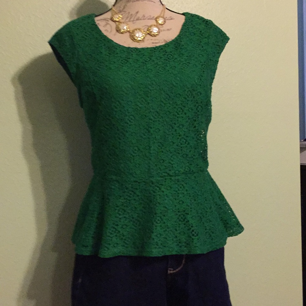 Green express blouse